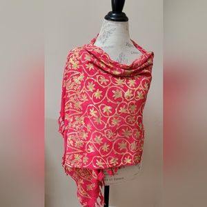 Batik Wrap, Shawl, Bathing Suit Wrap